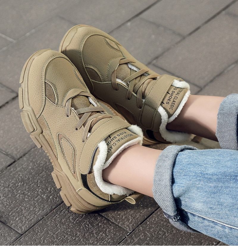 Brandon Varma Sneakers För Pojkar - Brun Päls