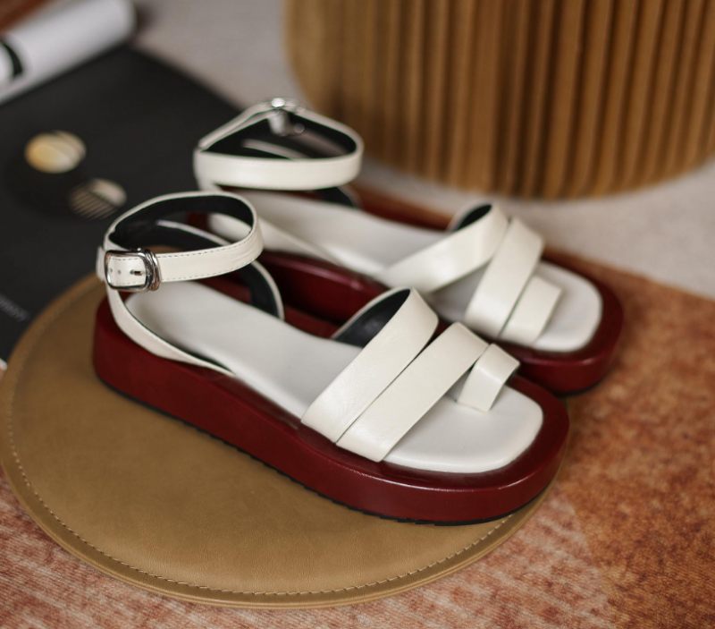 Brusel Platt Sandal För Kvinnor - Svart