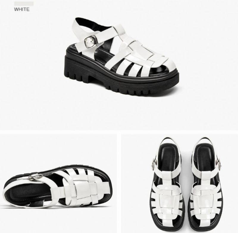 Bryssel Dam Sandal Platform Skor - Svart