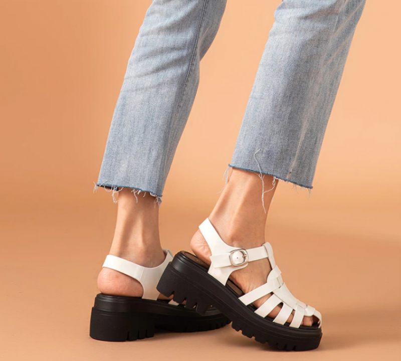 Bryssel Dam Sandal Platform Skor - Svart
