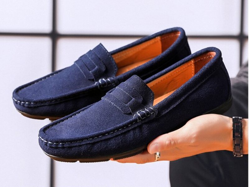 Buffon Loafers Skor För Män - Blå
