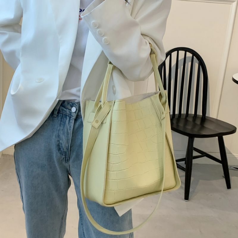 Buitron Crossbody-handväska I Läder För Kvinnor - Beige