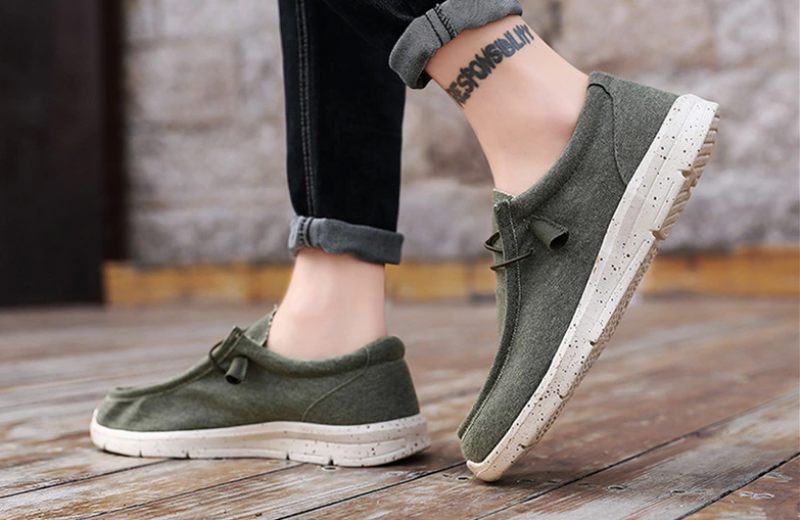 Burns Loafers Sommarskor För Män - Kaki