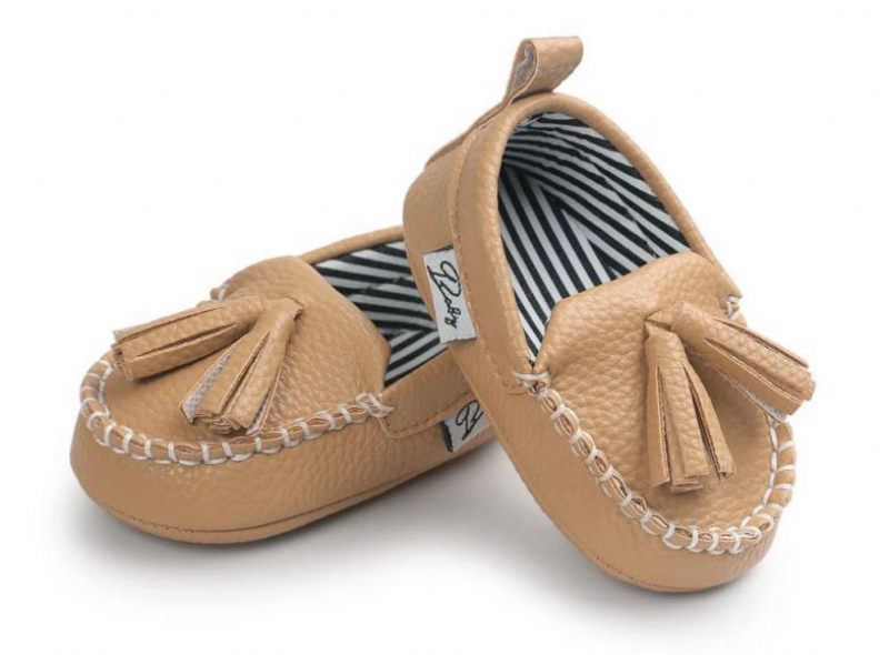 Caleb Baby Pojkar Loafers Casual Skor - Kaki