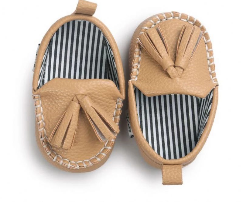 Caleb Baby Pojkar Loafers Casual Skor - Kaki