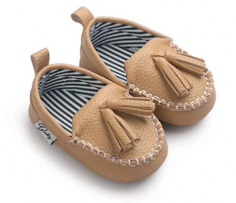 Caleb Baby Pojkar Loafers Casual Skor - Kaki