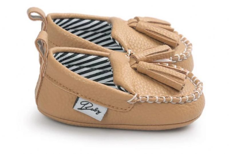 Caleb Baby Pojkar Loafers Casual Skor - Kaki