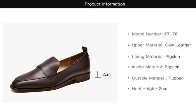 Calixto Casual Slip-on Loafer Skor För Kvinnor - Kaffe