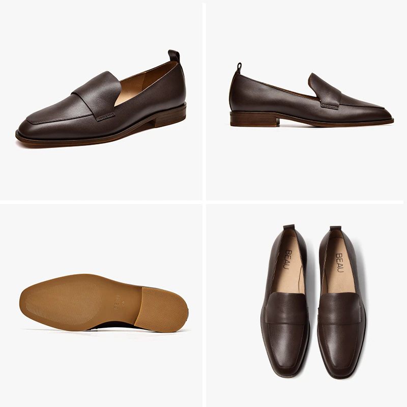 Calixto Casual Slip-on Loafer Skor För Kvinnor - Kaffe
