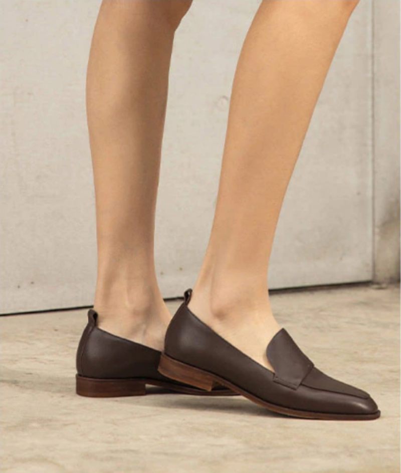 Calixto Casual Slip-on Loafer Skor För Kvinnor - Kaffe