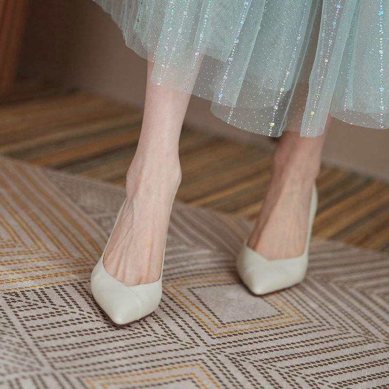 Camelia Kvinnors Fyrkantiga Högklackade Elegant Pumps - Brun