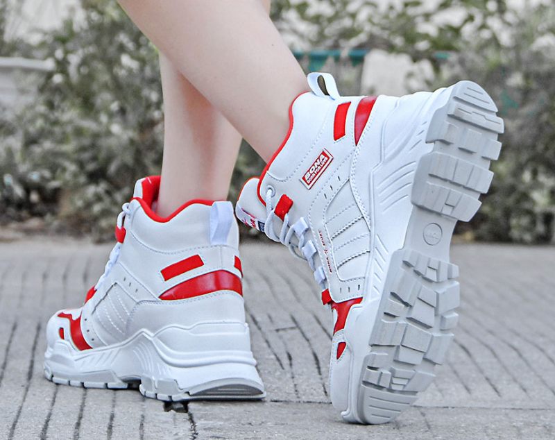 Camila Platform Sneakers Dam Med Snörning - Rosa