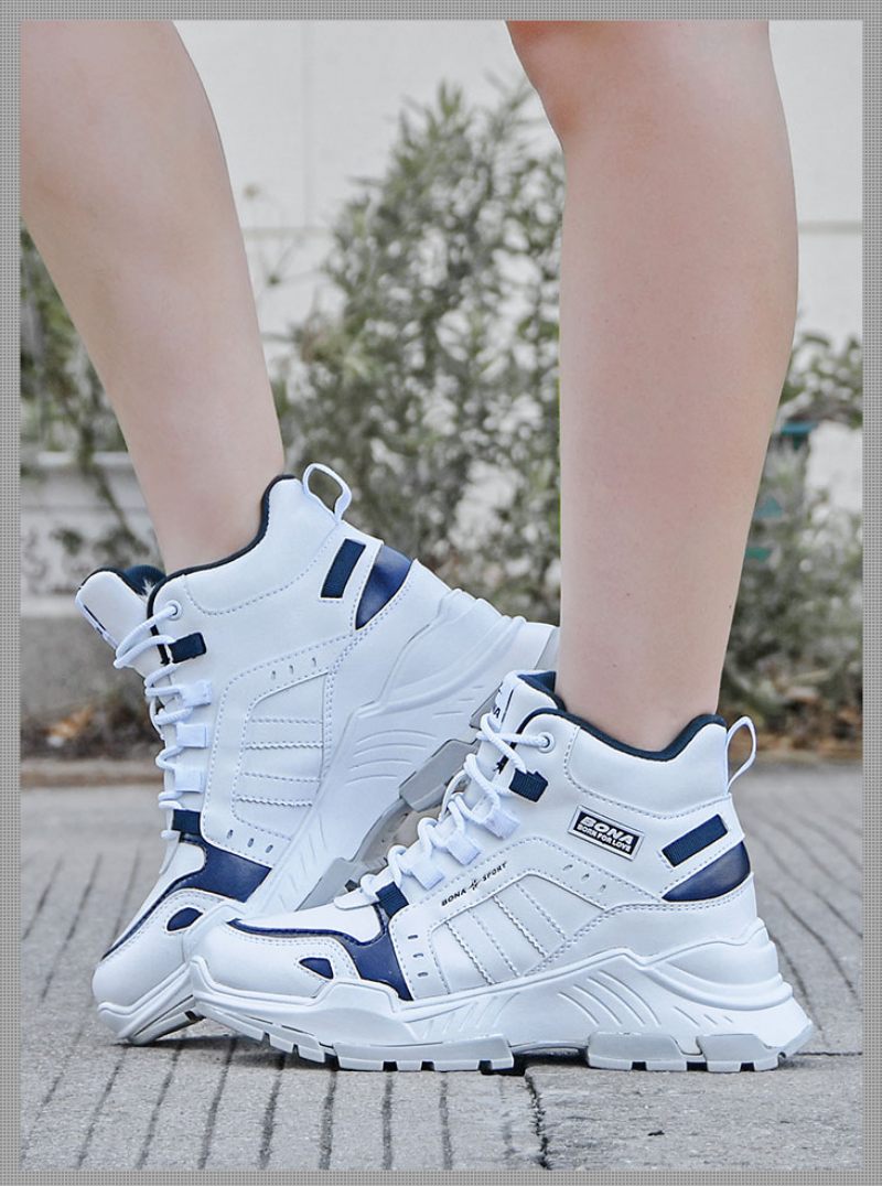 Camila Platform Sneakers Dam Med Snörning - Rosa