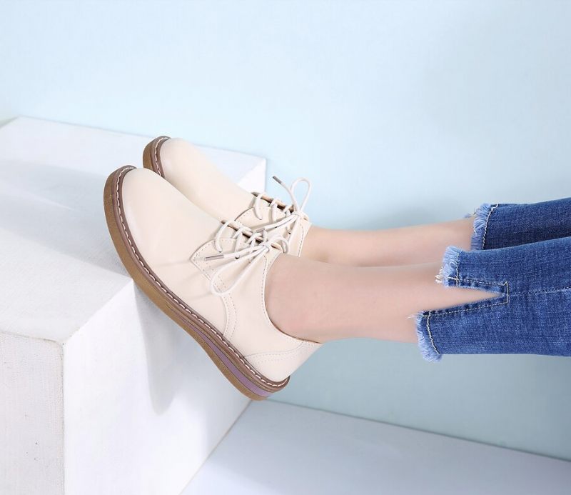 Camile Oxford Loafer Dam - Beige