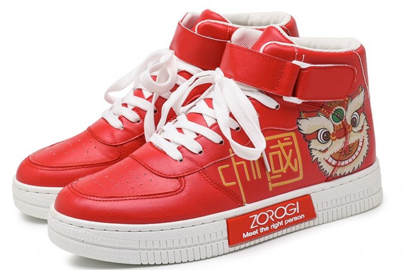 Carles Pojkar Höga Sneakers - Röd