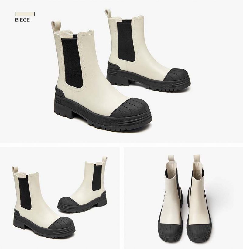 Carlota Höststövlar För Kvinnor - Beige