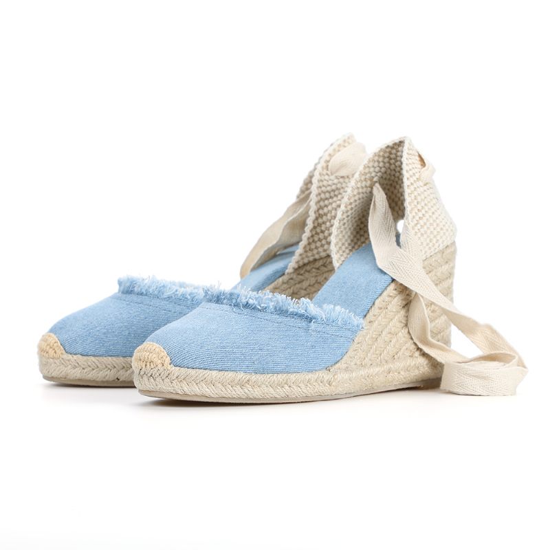 Carmen Espadrilles Dam Ankelrem Kilar - Blå
