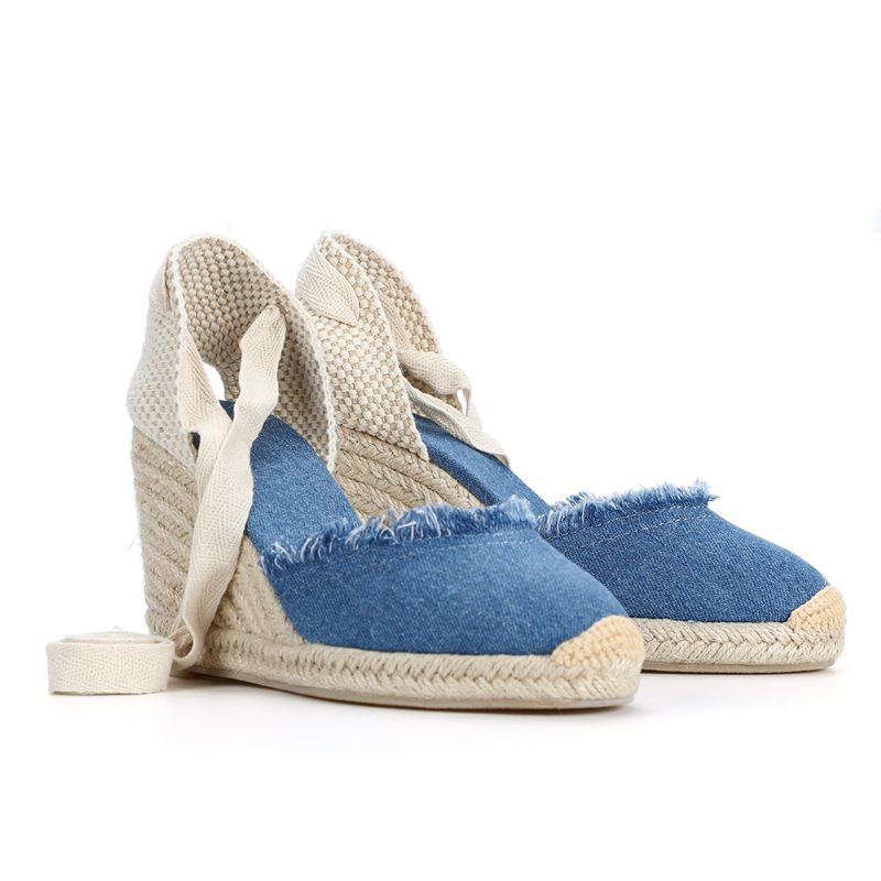 Carmen Espadrilles Dam Ankelrem Kilar - Blå
