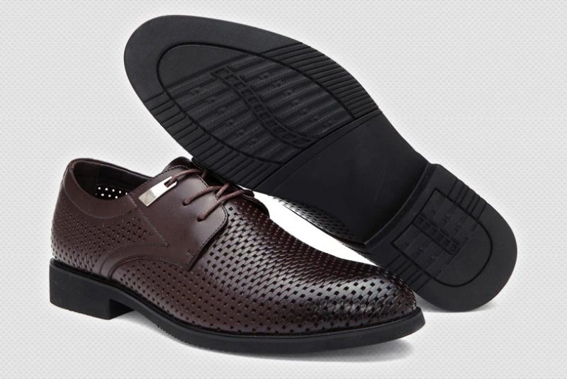 Carrillo Oxford Skor I Läder För Män - Svart