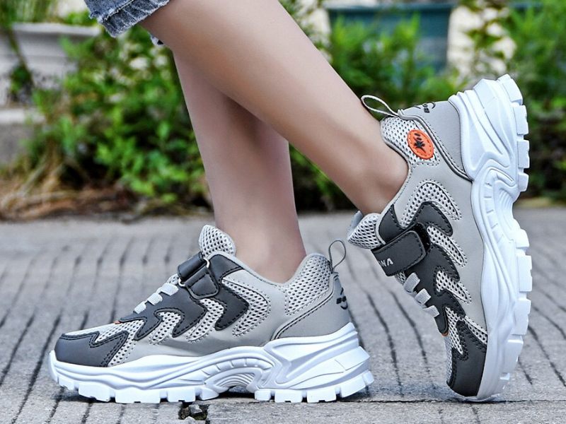 Carson Pojkar Casual Sneakers - Grå