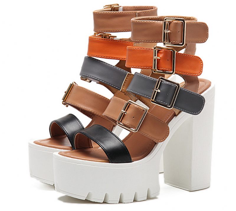 Casandra Dammode Platform Sandal - Brun