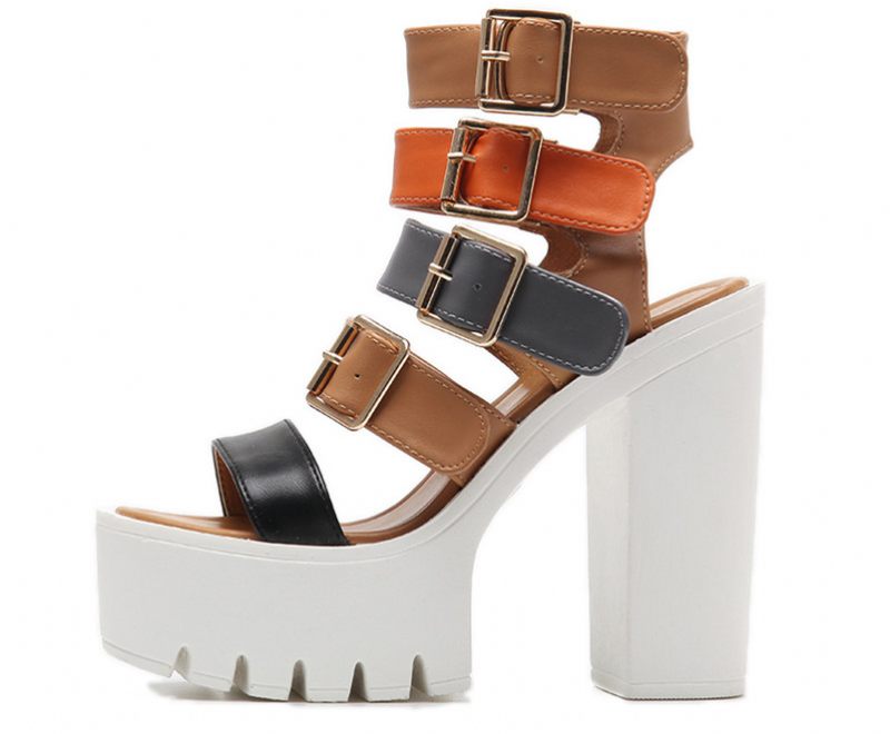Casandra Dammode Platform Sandal - Brun