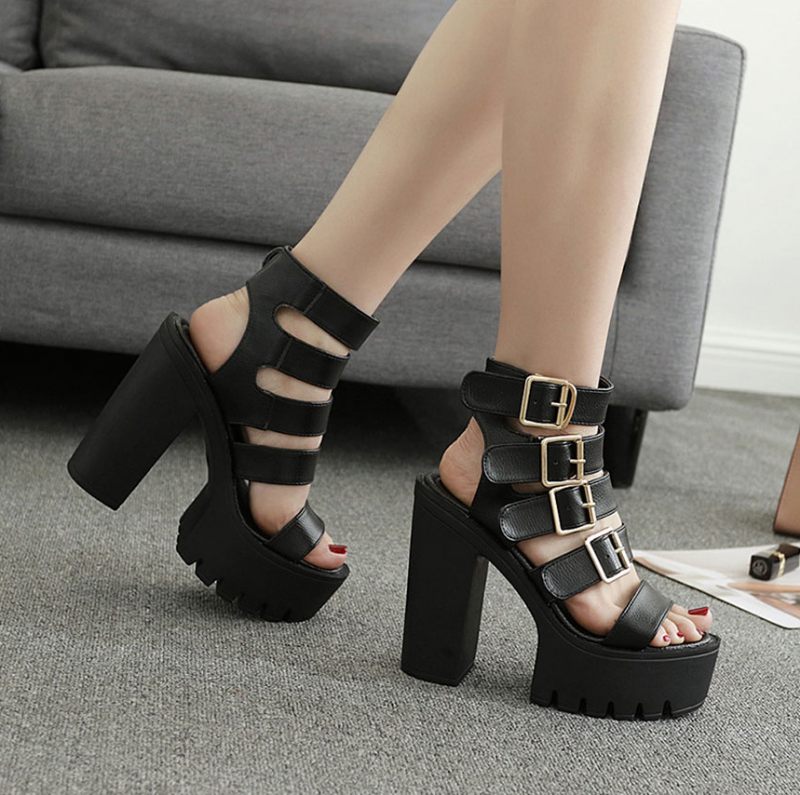 Casandra Dammode Platform Sandal - Brun