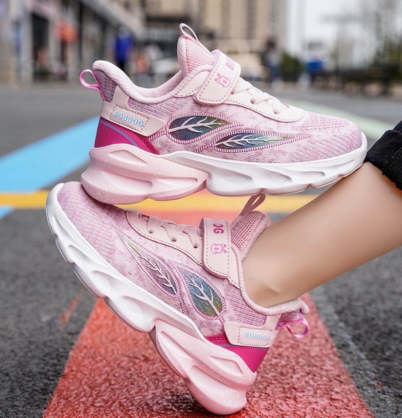 Casual Sneaker För Många Tjejer - Rosa