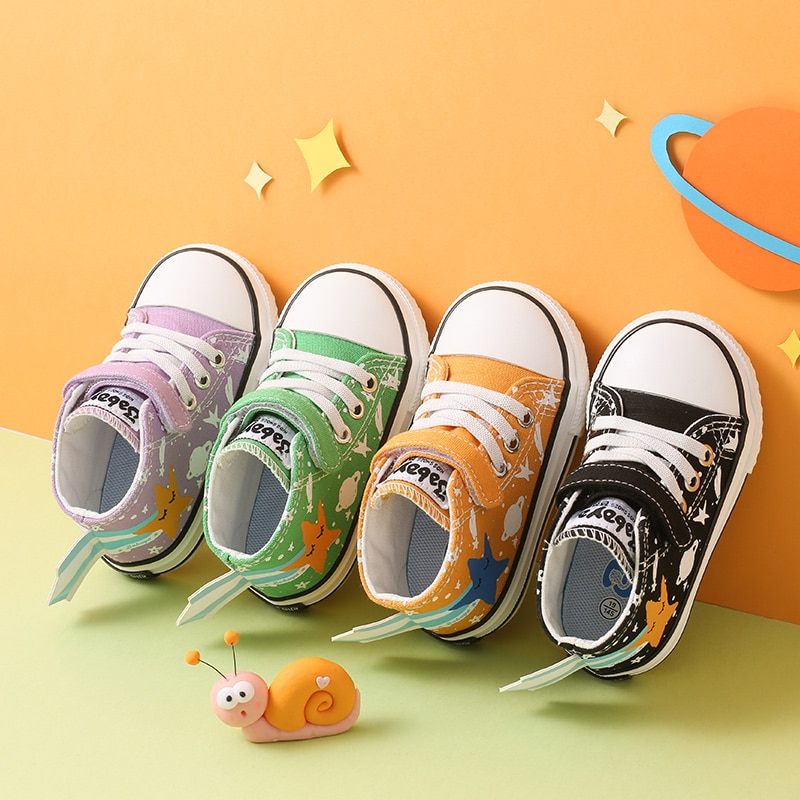 Cerati Unisex High Top Sneaker För Barn - Grön