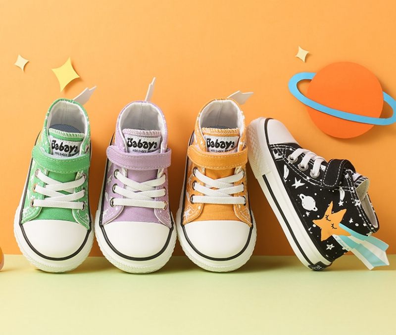Cerati Unisex High Top Sneaker För Barn - Grön