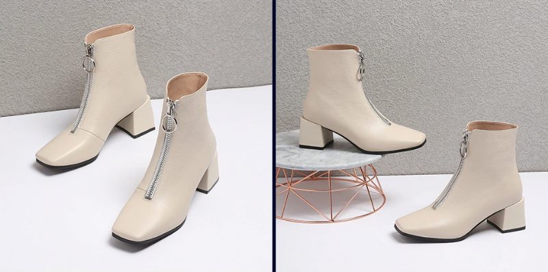 Chandal Damstövlar Ankelhöjd - Beige