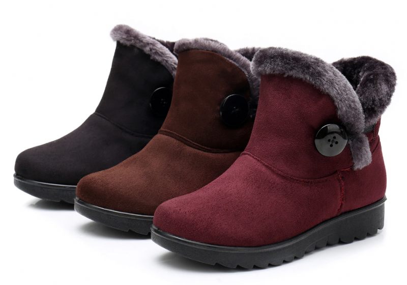 Changae Damplattform Snow Black Booties - Svart
