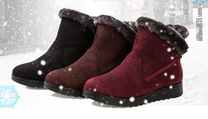 Changae Damplattform Snow Black Booties - Svart