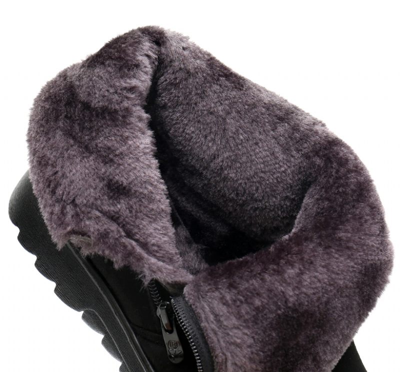 Changae Damplattform Snow Black Booties - Svart