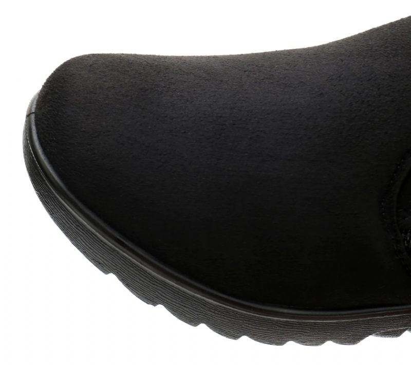 Changae Damplattform Snow Black Booties - Svart
