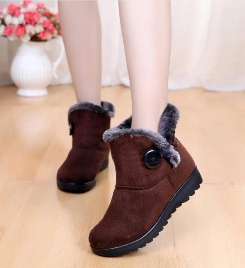 Changae Damplattform Snow Black Booties - Svart