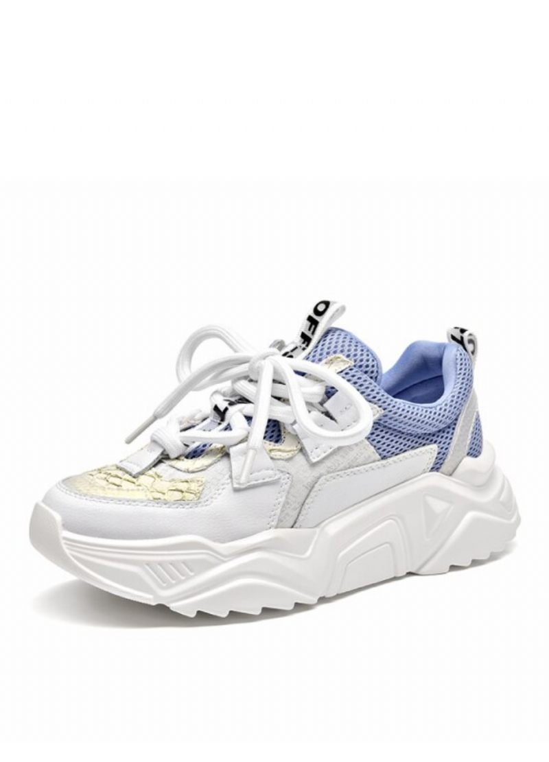 Chelma Dam Sneaker Platform Söta Läderskor