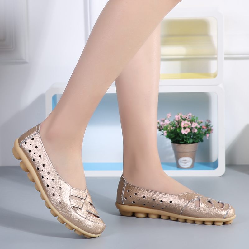Chiara Slip-on Loafer Skor I Läder För Kvinnor - Gul