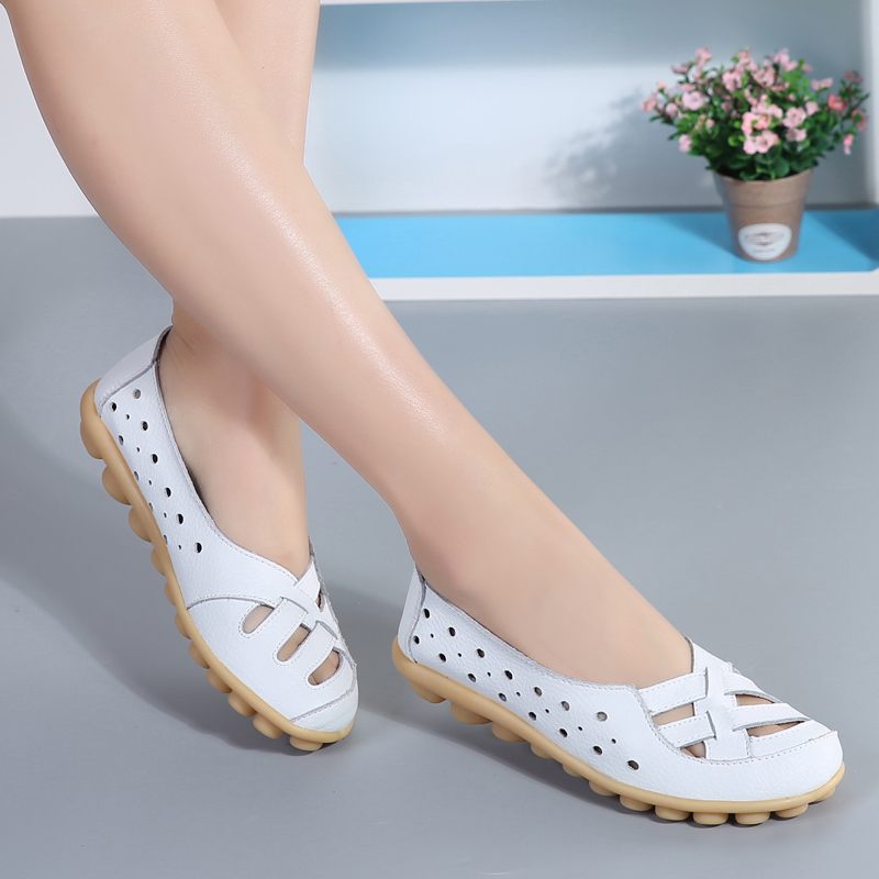 Chiara Slip-on Loafer Skor I Läder För Kvinnor - Gul
