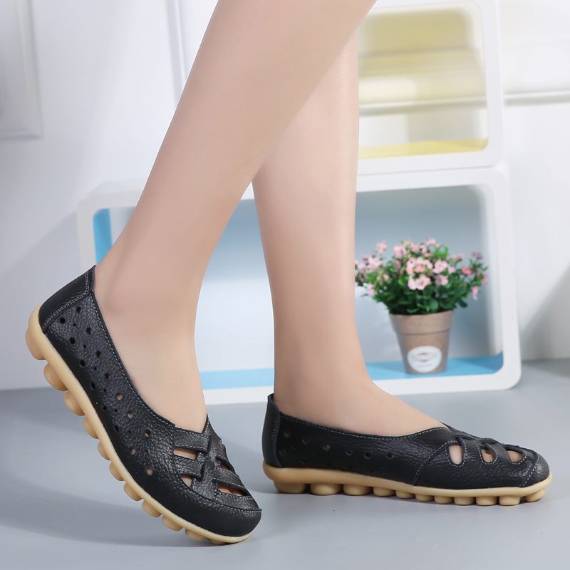Chiara Slip-on Loafer Skor I Läder För Kvinnor - Gul
