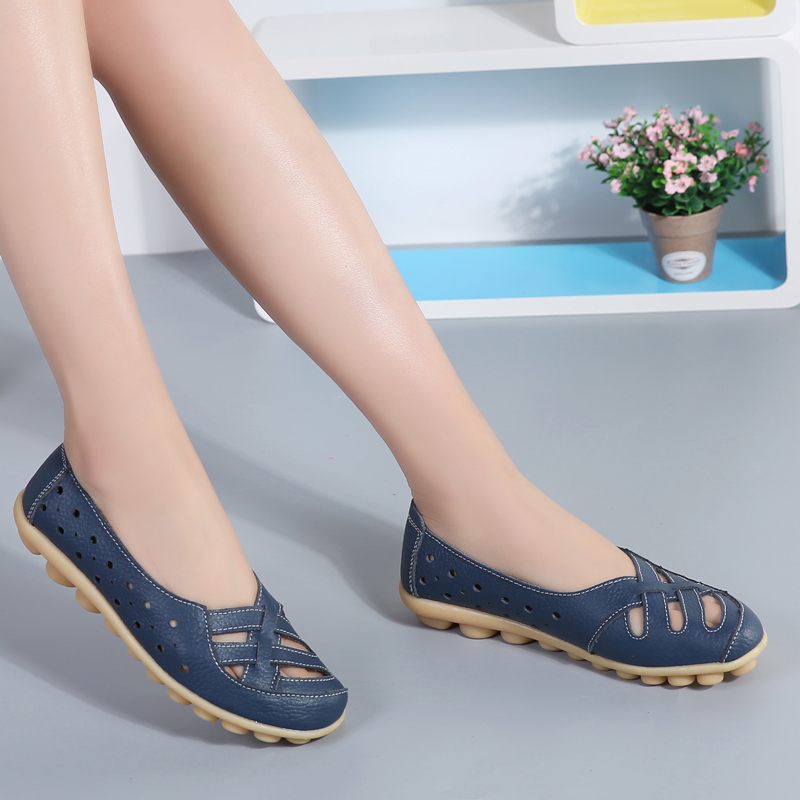 Chiara Slip-on Loafer Skor I Läder För Kvinnor - Gul