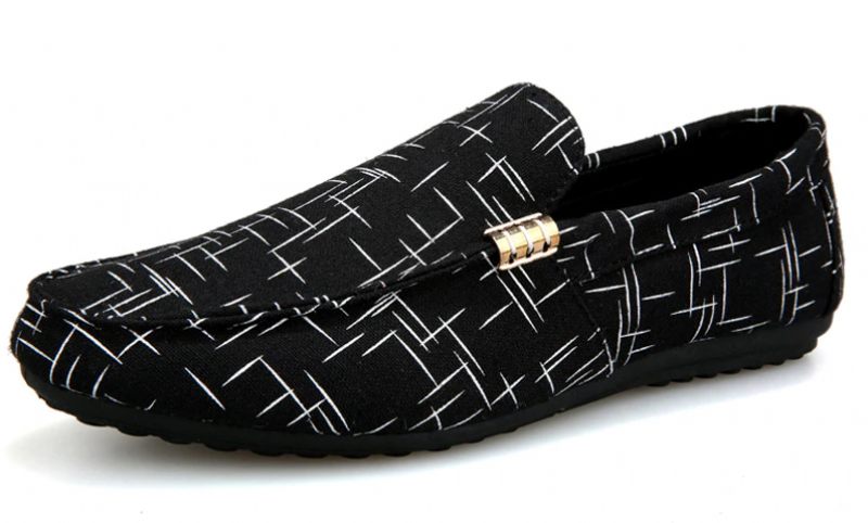 Chucho Loafers För Män Casual Skor - Svart