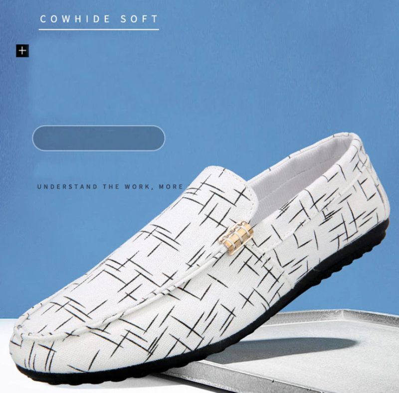Chucho Loafers För Män Casual Skor - Svart