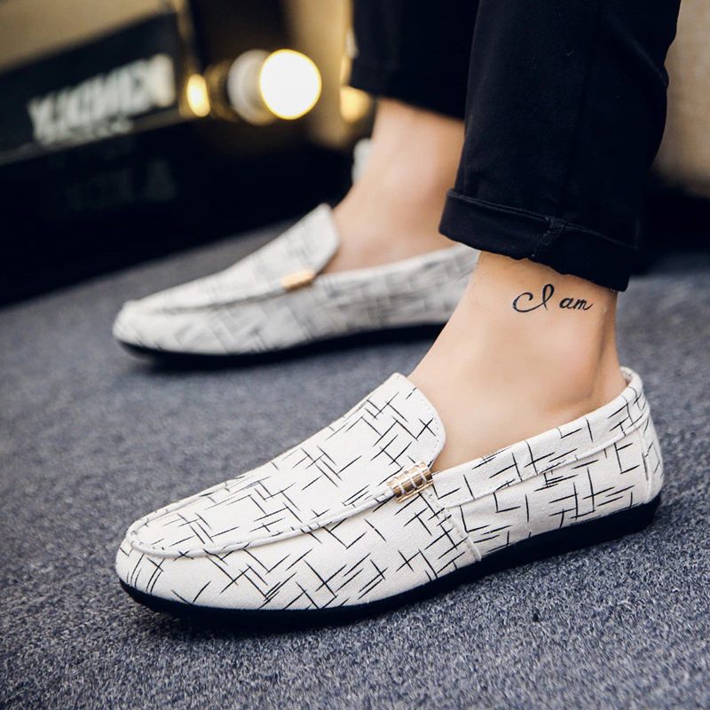 Chucho Loafers För Män Casual Skor - Svart
