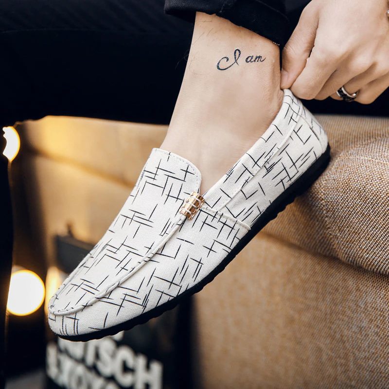 Chucho Loafers För Män Casual Skor - Svart