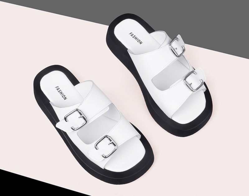 Cista Platt Sandal För Kvinnor - Svart