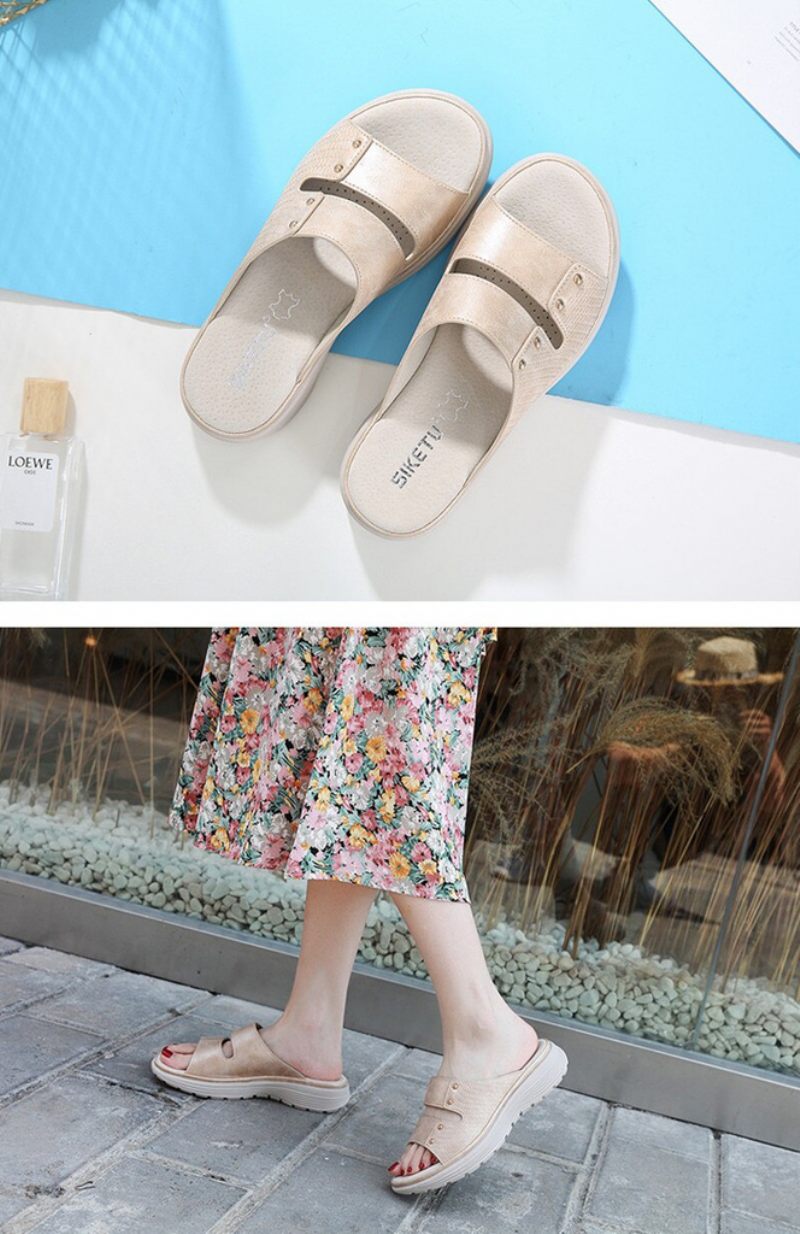 Clara Bekväm Casual Sandal För Kvinnor - Blå