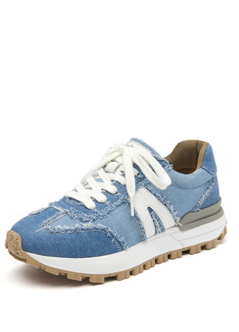 Clara Sneaker I Läder Med Snörning För Kvinnor