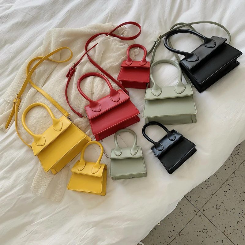 Claret Crossbody-handväska I Läder För Kvinnor - Stor-Grön