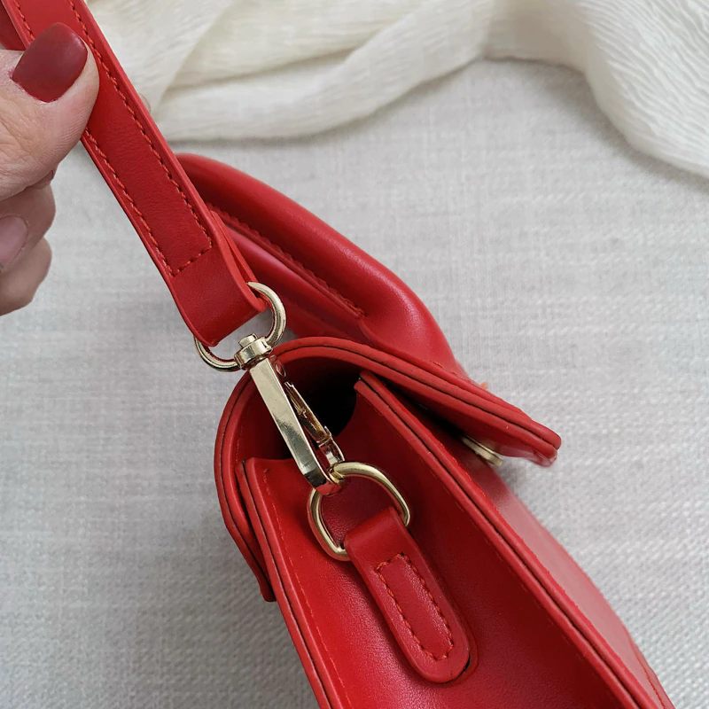 Claret Crossbody-handväska I Läder För Kvinnor - Stor-Grön